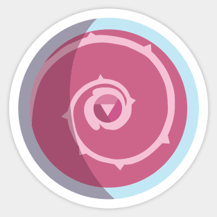 rose's shield Sticker